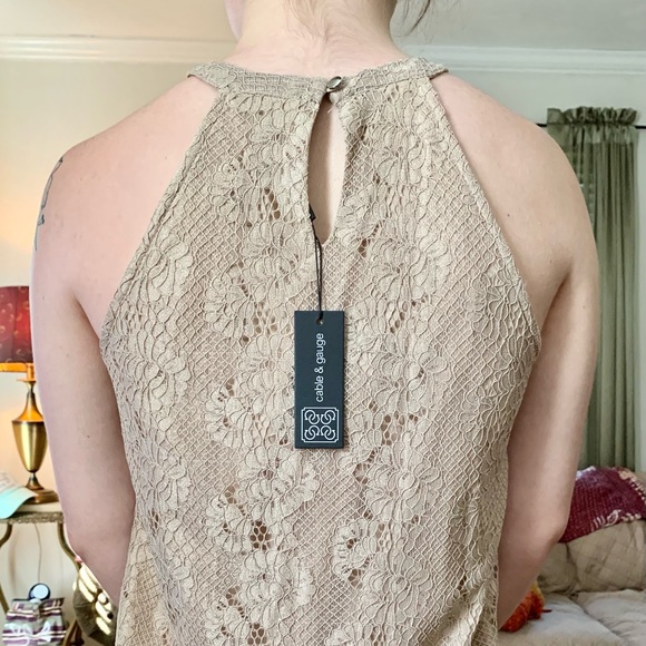 Cable and gauge lace top NWT - Picture 6 of 12